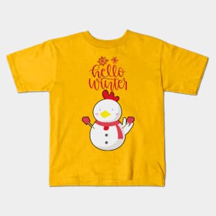 hello winter, hello christmas, christmas party Kids T-Shirt